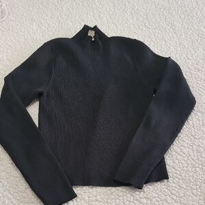 Elegant Black Women's Turtleneck Sweater